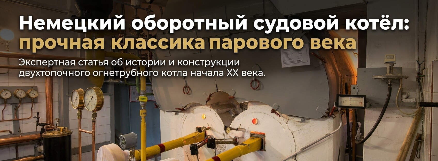 немецкий паровой котел оборотной конструкцией